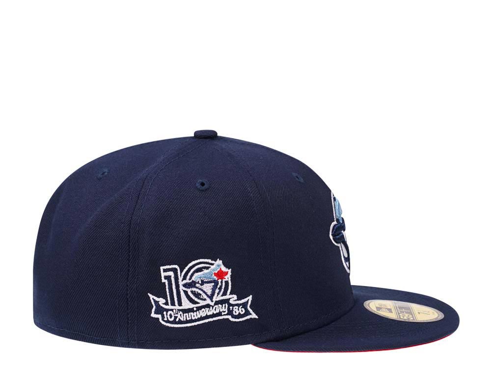 New Era Toronto Blue Jays 10th Anniversary Navy Red Edition 59Fifty Fitted Cap