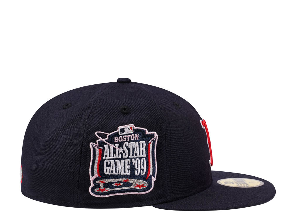 New Era Boston Red Sox All Star Game 1999 Navy and Pink Edition 59Fifty Fitted Cap