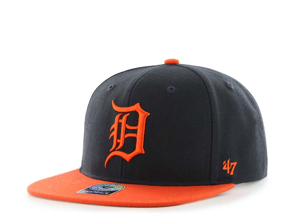 47Brand Detroit Tigers Sure Shot Captain Two Tone Navy Snapback Cap