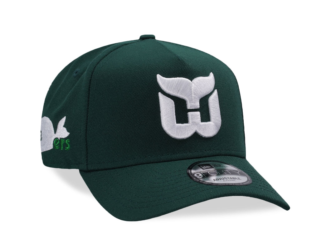 New Era Hartford Whalers Dark Green Prime Edition 9Forty A Frame Snapback Cap