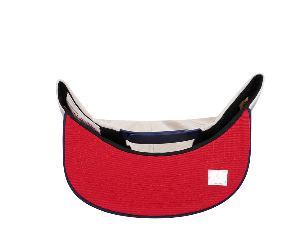 Mitchell & Ness New Jersey Nets Sail Off White Two Tone Snapback Cap