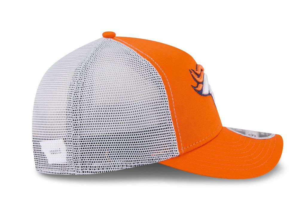 New Era Denver Broncos Official Team Color Edition 9Forty M Crown A Frame Trucker Snapback Cap