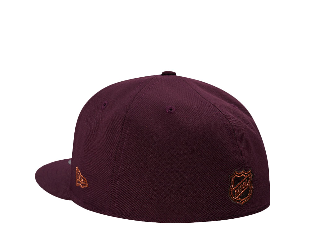 New Era Anaheim Ducks 30th Anniversary Maroon Prime Edition 59Fifty Fitted Cap