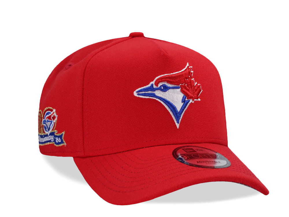 New Era Toronto Blue Jays 10th Anniversary Red Prime Edition 9Forty A Frame Snapback Cap