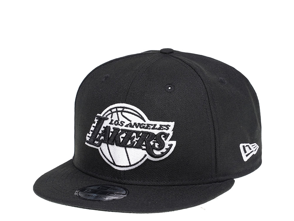 New Era Los Angeles Lakers Black and White Edition 9Fifty Snapback Cap