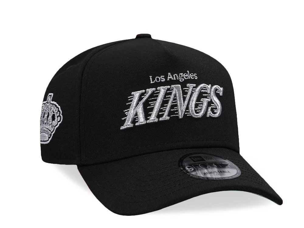 New Era Los Angeles Kings Metallic Black Prime Edition 9Forty A Frame Snapback Cap