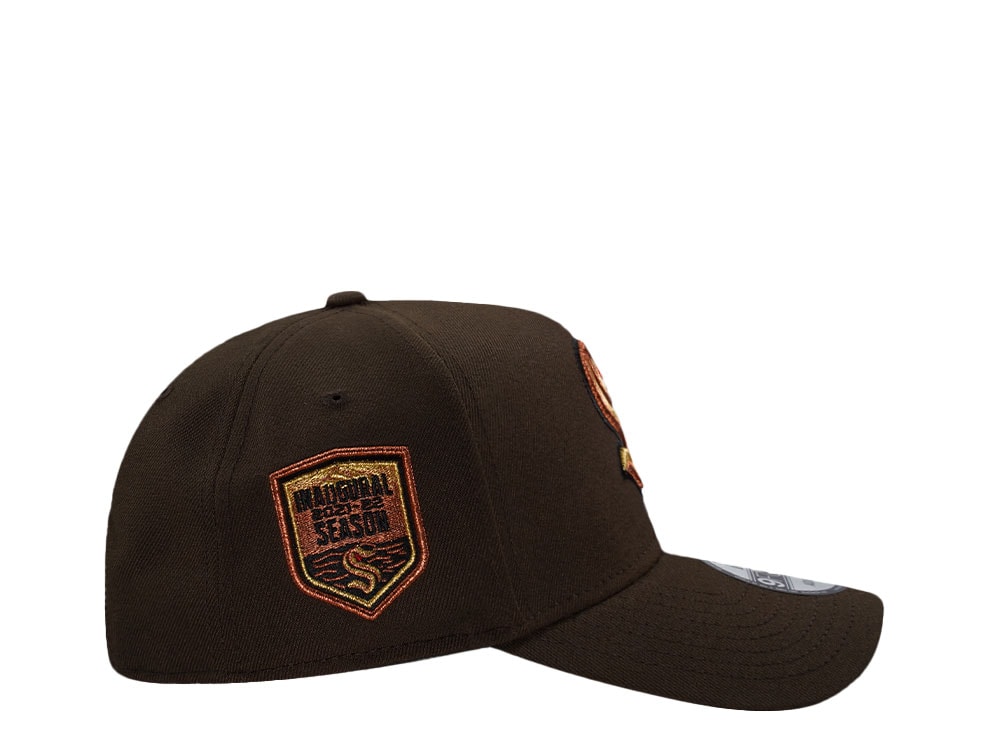 New Era Seattle Kraken Inaugural Season Walnut Prime Edition 9Forty A Frame Snapback Cap