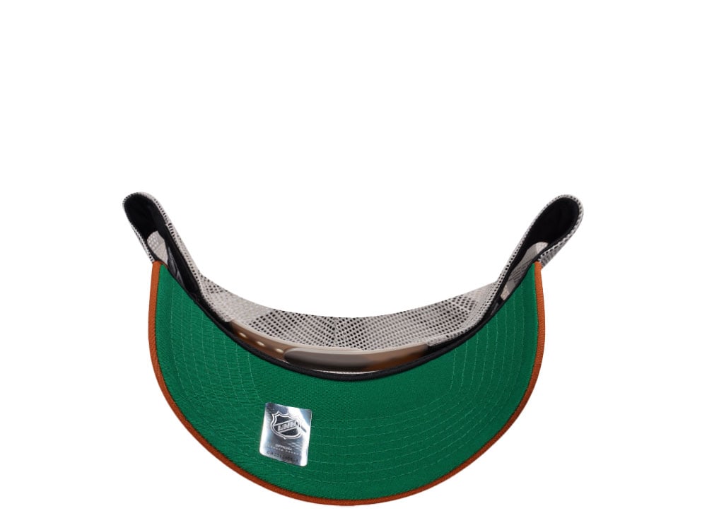 New Era Edmonton Oilers Classic Rust Trucker Edition 9Forty A Frame Snapback Cap