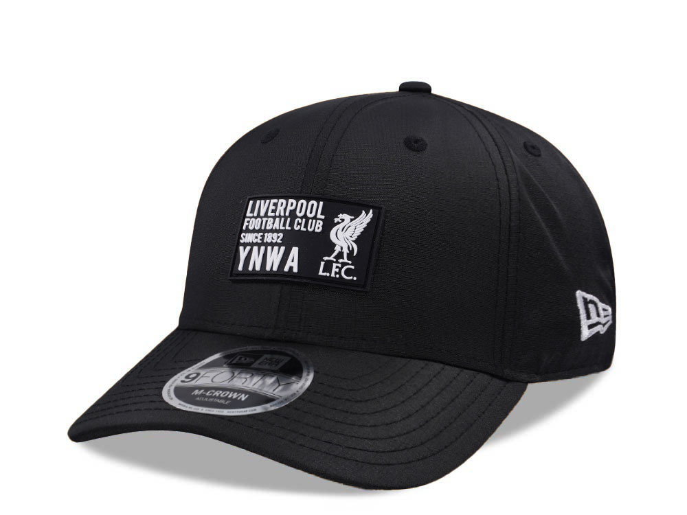 New Era Liverpool FC Ripstop Black 9Forty M Crown Snapback Cap