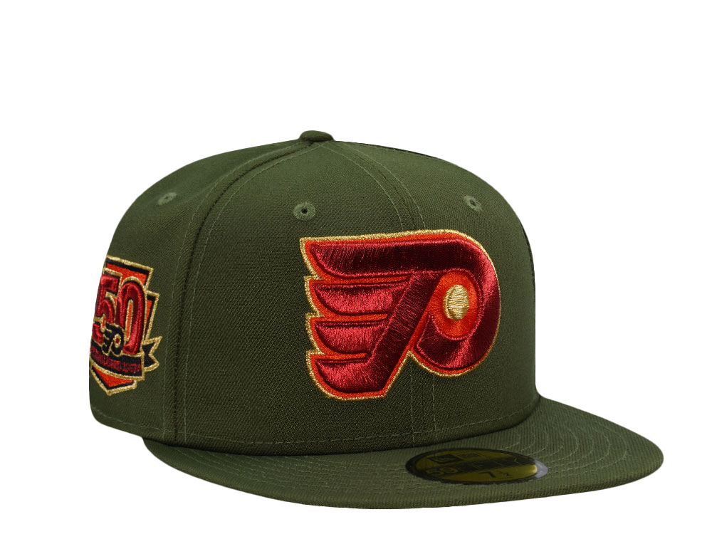 New Era Philadelphia Flyers 50th Anniversary Green Prime Edition 59Fifty Fitted Cap