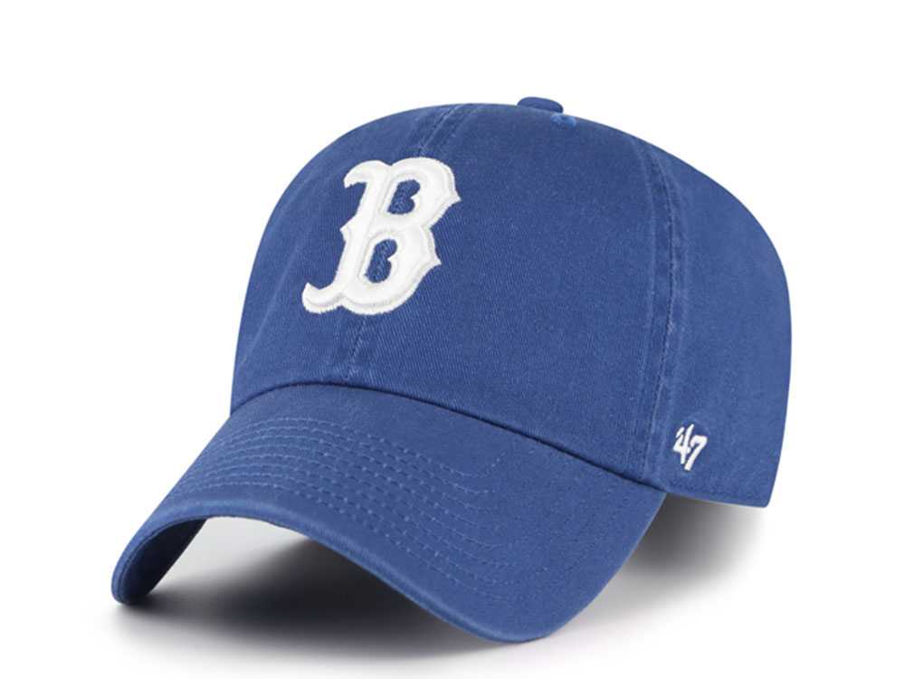 47 Brand Boston Red Sox Timber Blue Edition Clean Up Strapback Cap