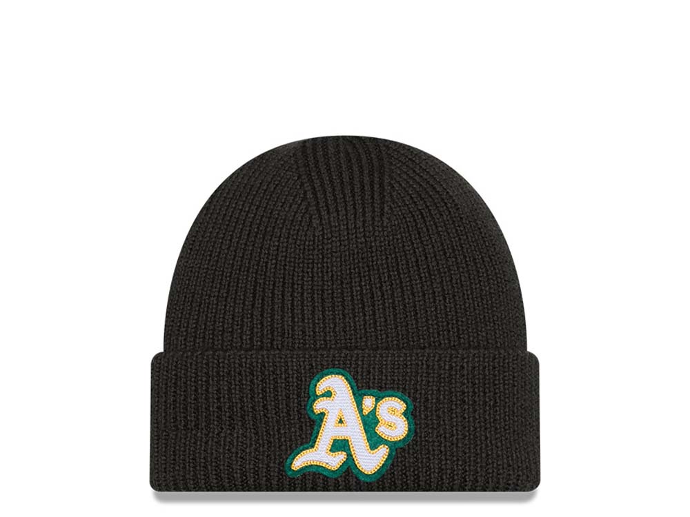 New Era Oakland Athletics Skull Knit Dark Green Mütze