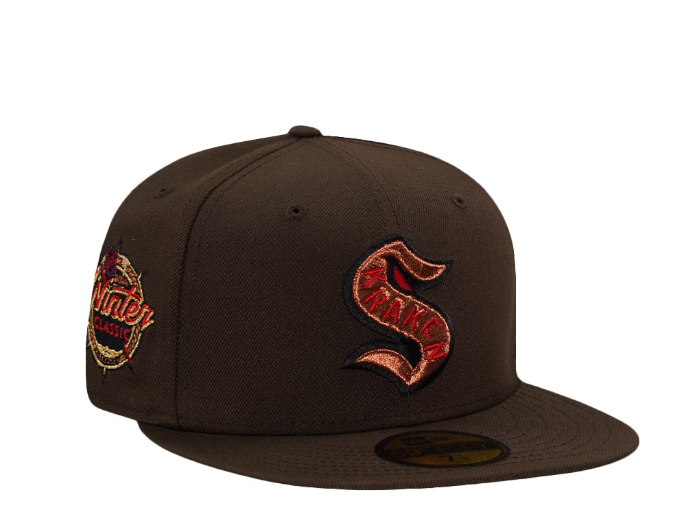 New Era Seattle Kraken Winter Classic 2024 Walnut Prime Edition 59Fifty Fitted Cap