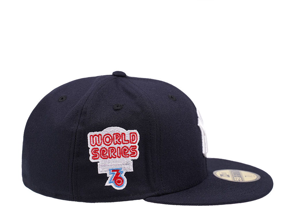 New Era New York Yankees World Series 1976 Navy and Pink Edition 59Fifty Fitted Cap