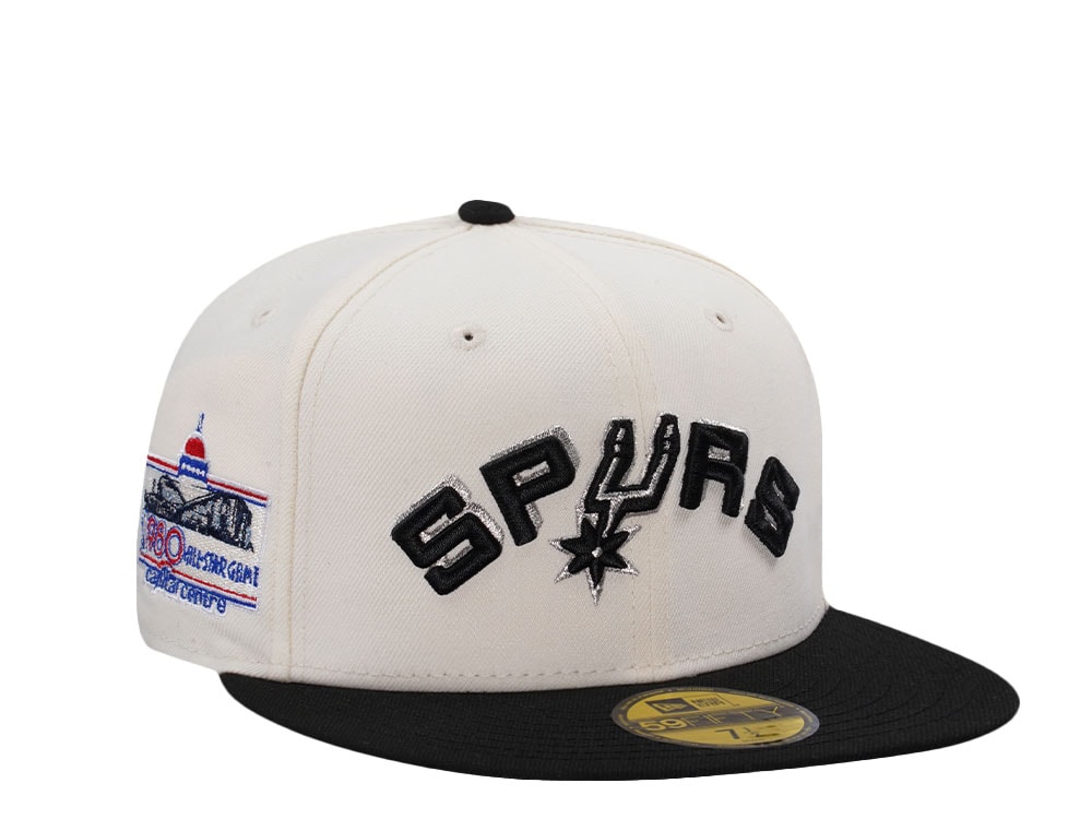 New Era San Antonio Spurs All Star Game 1980 Chrome Two Tone Edition 59Fifty Fitted Cap