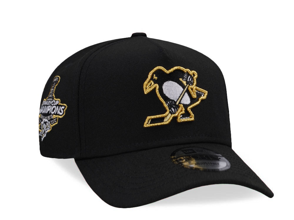 New Era Pittsburgh Penguins Stanley Cup Champions 2009 Black Prime Edition 9Forty A Frame Snapback Cap