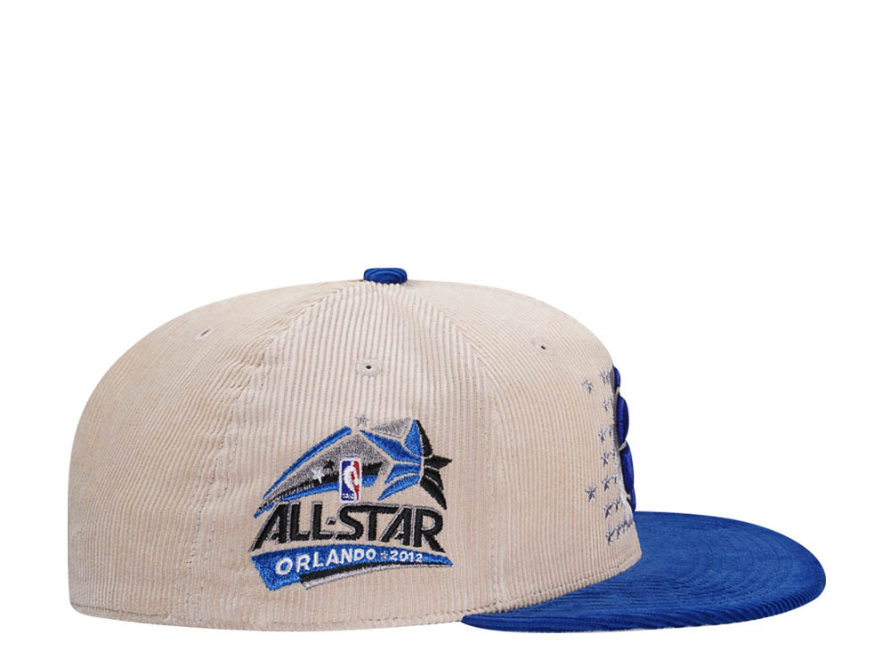 Mitchell & Ness Orlando Magic All Star 2012 Two Tone Hardwood Classic Cord Edition Dynasty Fitted Cap