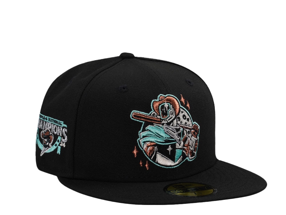 New Era Sugarland Space Cowboys Triple A Champions 2024 Black Edition 59Fifty Fitted Cap