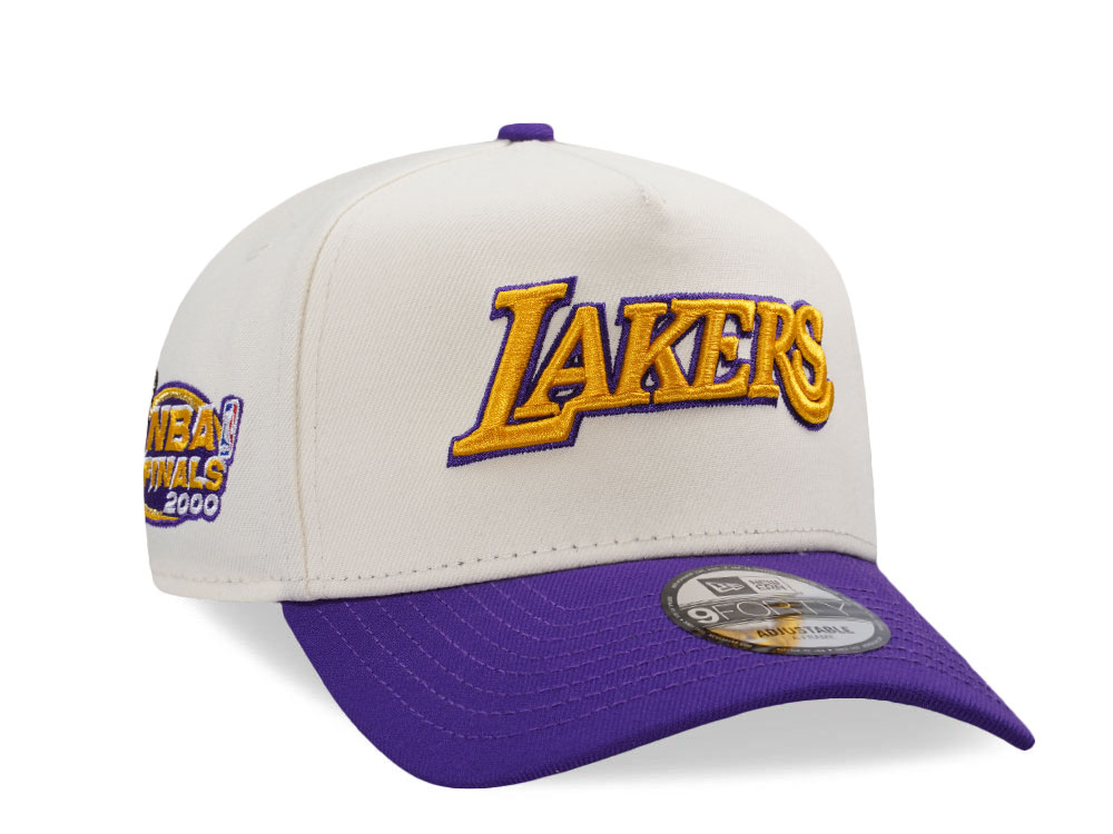 New Era Los Angeles Lakers NBA Finals 2000 Two Tone Edition 9Forty A Frame Snapback Cap