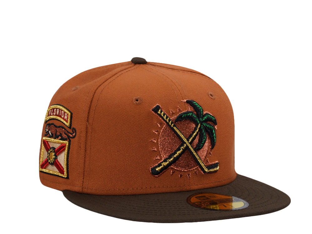 New Era Florida Panthers State Flag Brown Realtree Two Tone Edition 59Fifty Fitted Cap