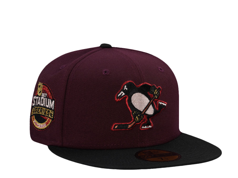 New Era Pittsburgh Penguins Stadium Series 2017 Maroon Two Tone Edition 59Fifty Fitted Cap
