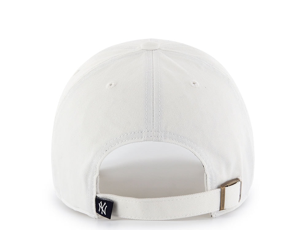 47 Brand New York Yankees White Clean Up Strapback Cap