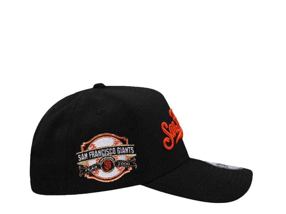 New Era San Francisco Giants Inaugural Year 2000 Black Throwback Edition 9Forty A Frame Snapback Cap