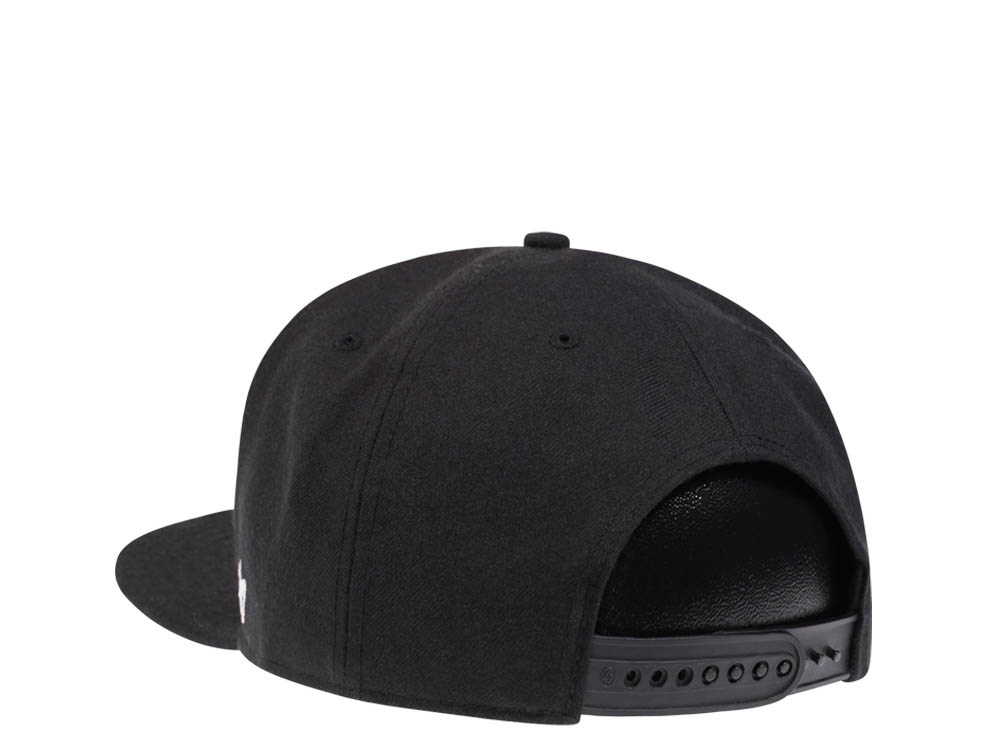 47Brand Anaheim Ducks Black Sure Shot Captain Snapback Cap