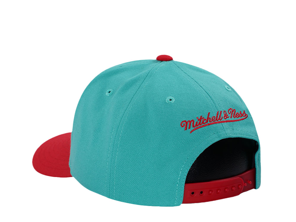 Mitchell & Ness Vancouver Grizzlies Hardwood Classic Pro Crown Fit Teal Snapback Cap