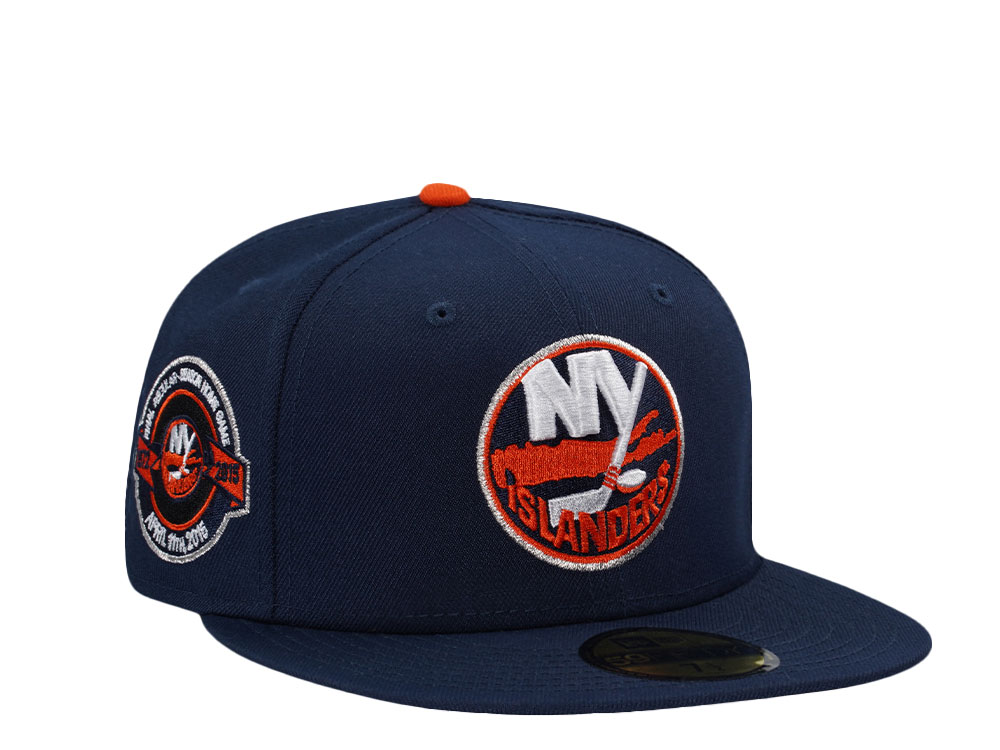 New Era New York Islanders Final Regular Season Home Game Navy Two Tone Edition 59Fifty Fitted Cap