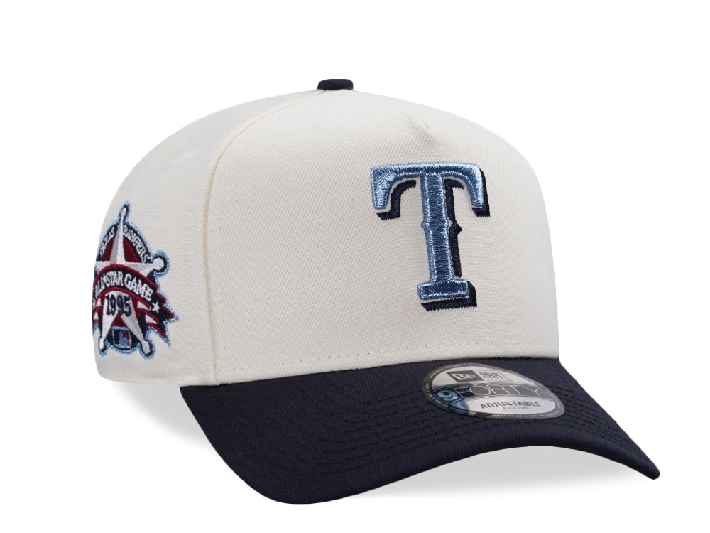 New Era Texas Rangers All Star Game 1995 Chrome Two Tone Edition 9Forty A Frame Snapback Cap