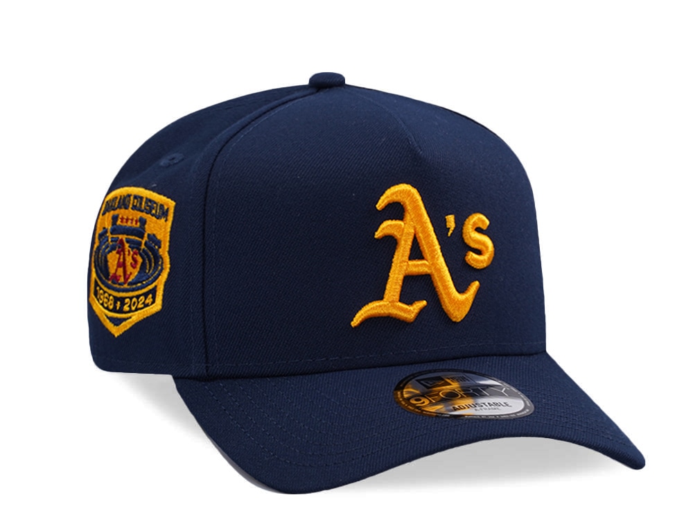 New Era Oakland Athletics Coliseum Ocean Blue Prime Edition 9Forty A Frame Snapback Cap