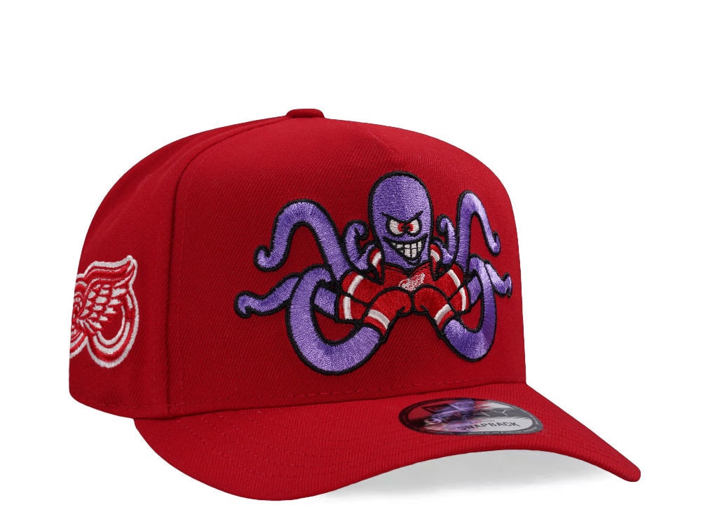 New Era Detroit Red Wings 100th Anniversary Al Prime  Edition 9Fifty A Frame Snapback Cap