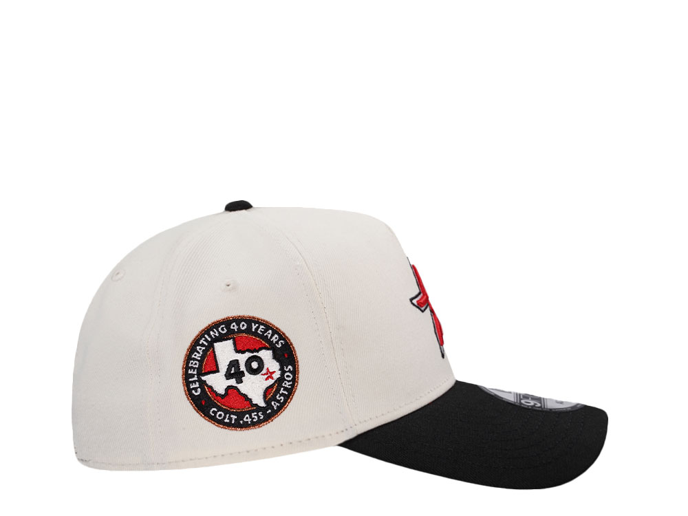 New Era Houston Astros Detail Chrome Two Tone Edition 9Forty A Frame Snapback Cap