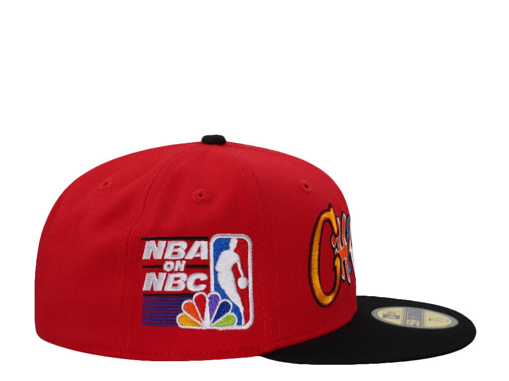 New Era Chicago Bulls NBA On NBC Red Two Tone Edition 59Fifty Fitted Cap