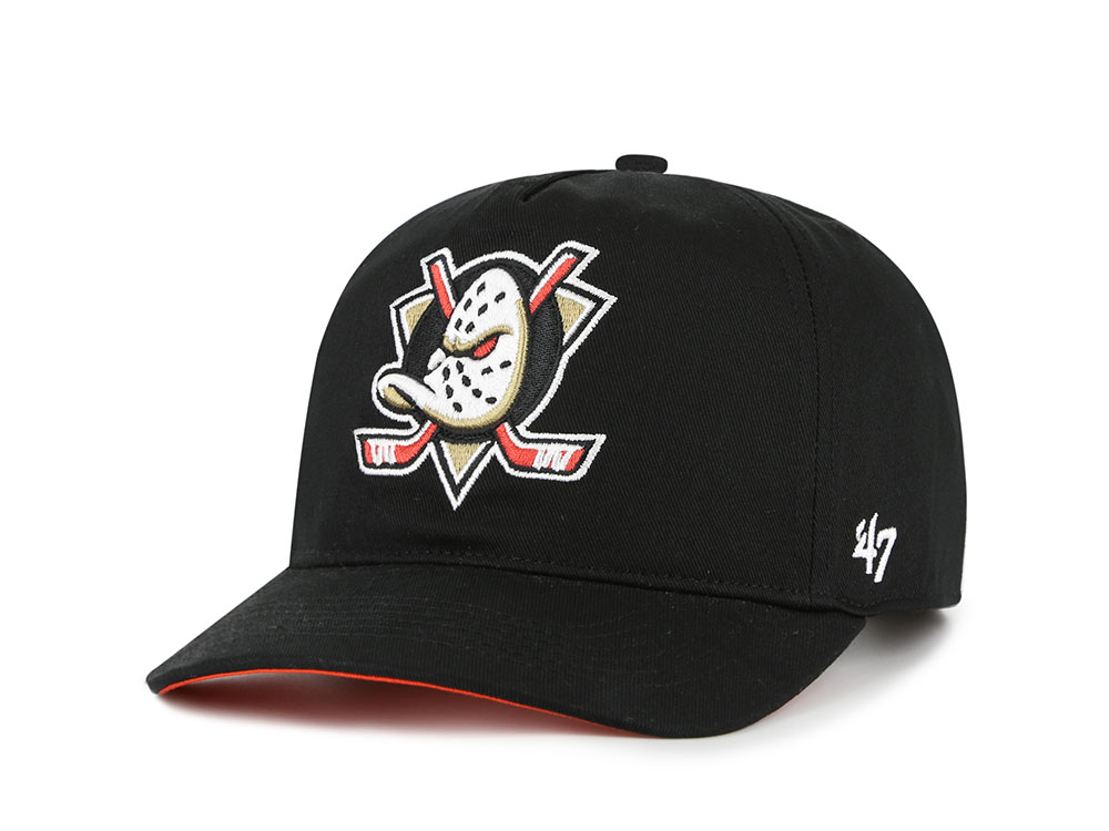 47Brand Anaheim Ducks Black Hitch Snapback Cap