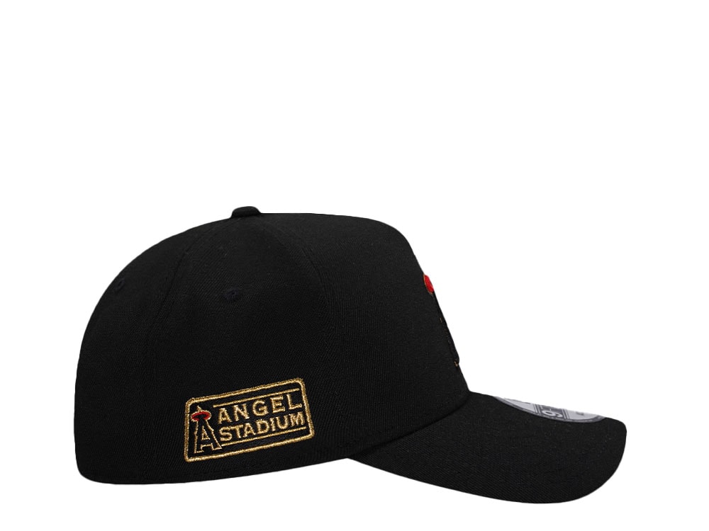 New Era Anaheim Angels Angels Stadium Black Gold 9Forty A Frame Snapback Cap