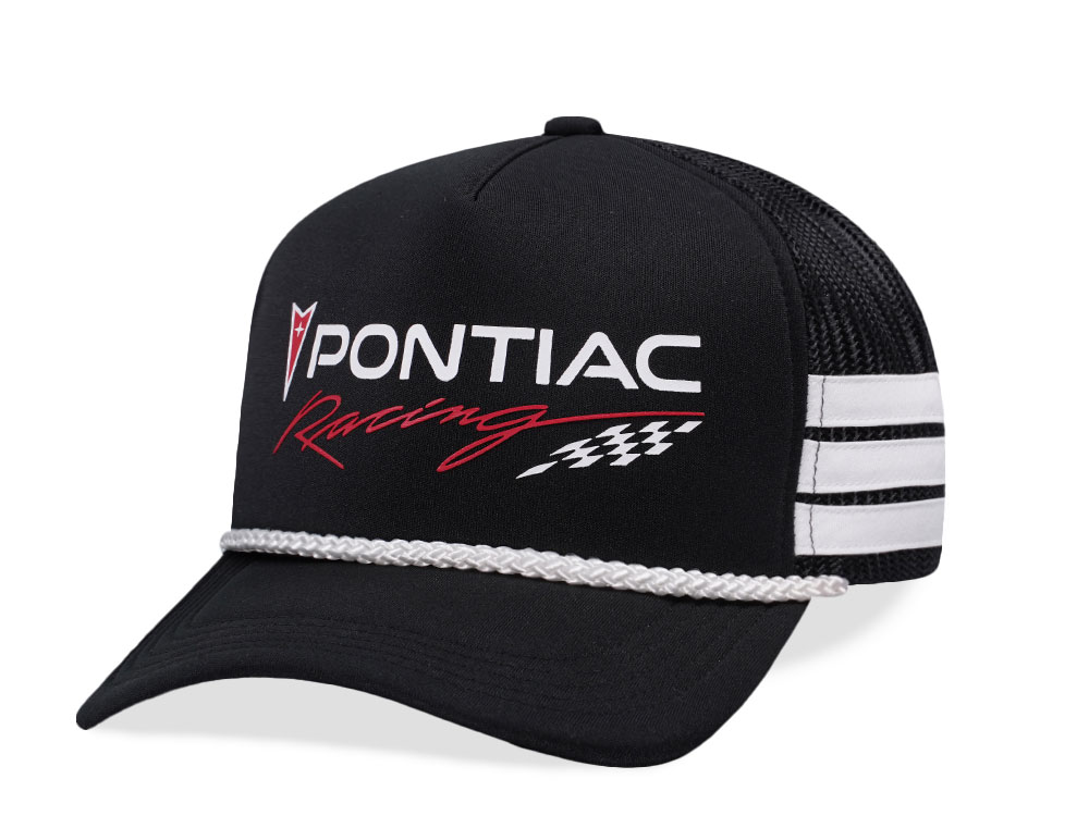 American Needle Pontiac Talladega Black Trucker Snapback Cap