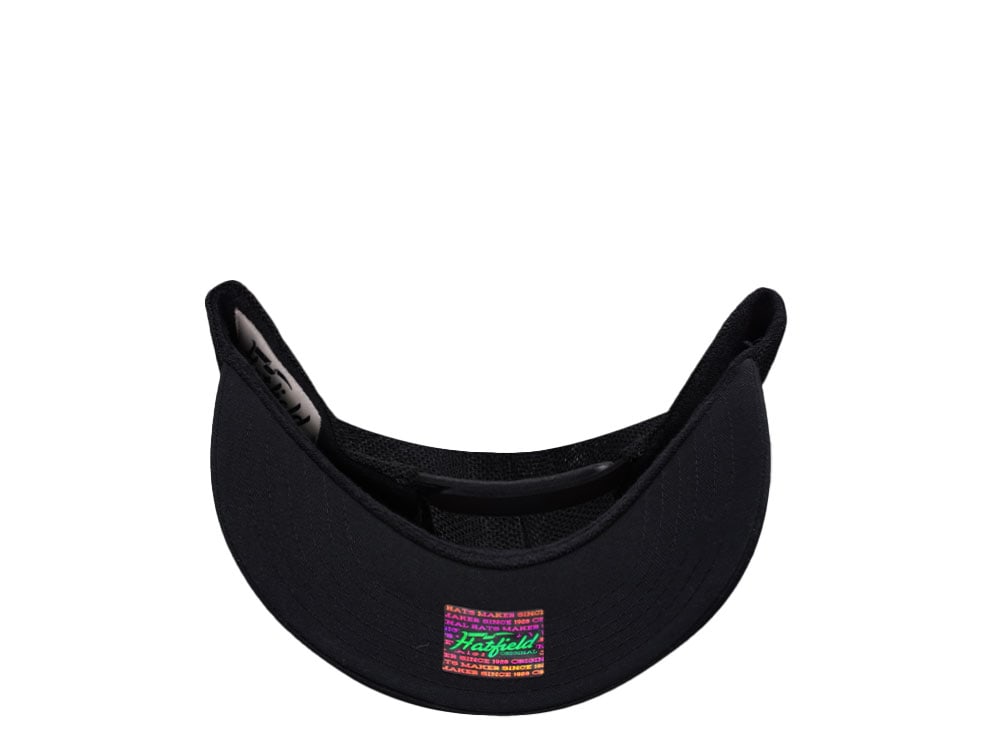 Hatfield Original Script Black Trucker Snapback Cap