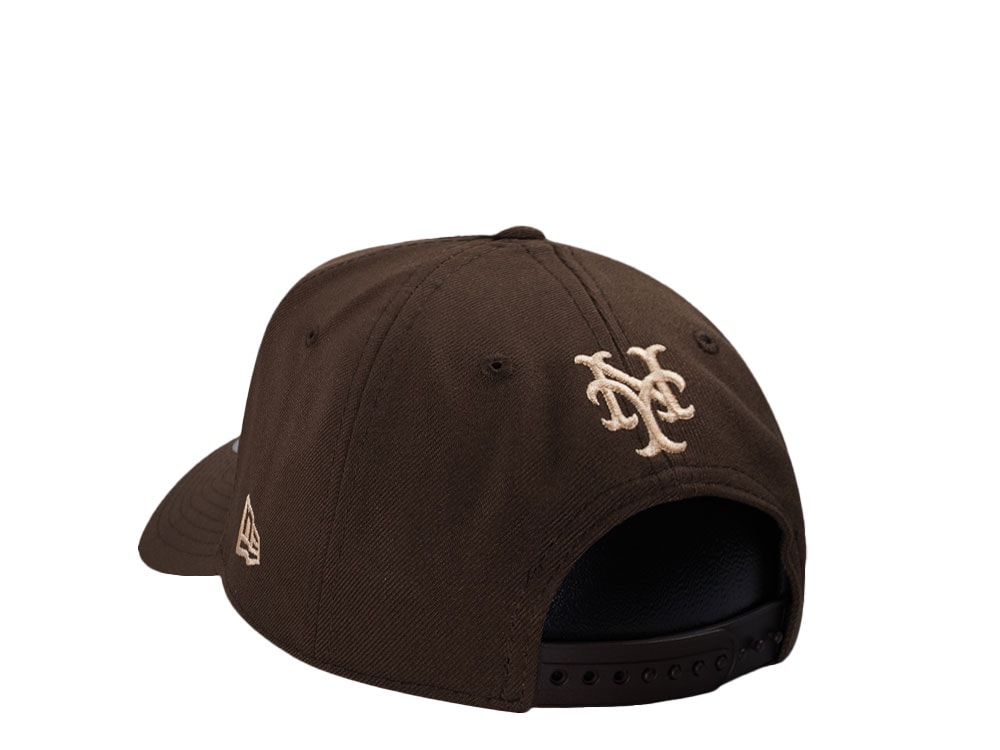 New Era New York Mets Walnut Rose 9Forty A Frame Snapback Cap
