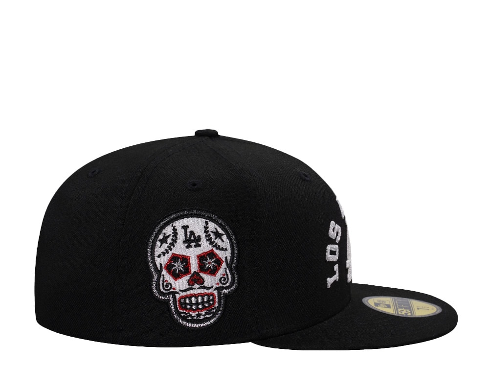 New Era Los Angeles Dodgers Skull Black Prime Edition 59Fifty Fitted Cap