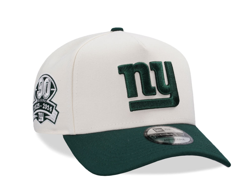 New Era New York Giants 90 Seasons Chrome Two Tone Edition 9Forty A Frame Snapback Cap