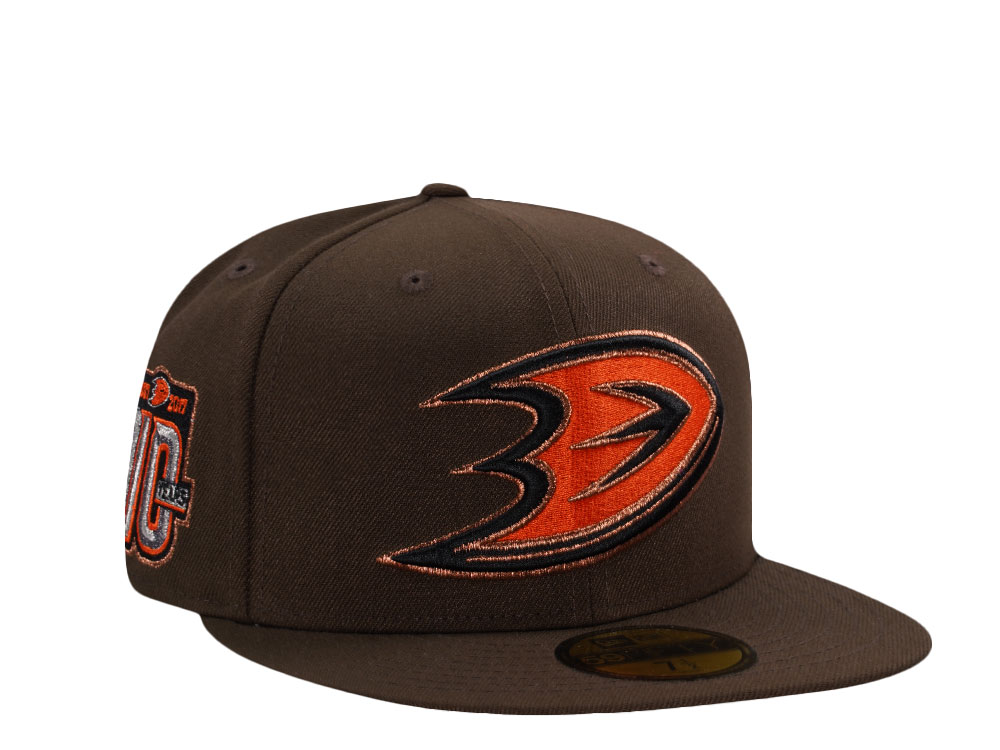 New Era Anaheim Ducks 10th Anniversary Walnut Prime Edition 59Fifty Fitted Cap