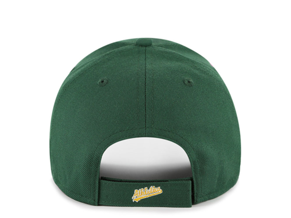 47 Brand Oakland Athletics Ballpark Script Green Edition MVP Strapback Cap