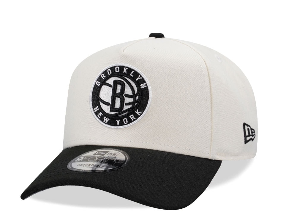 New Era Brooklyn Nets Classic Chrome Two Tone Edition 9Forty A Frame Snapback Cap
