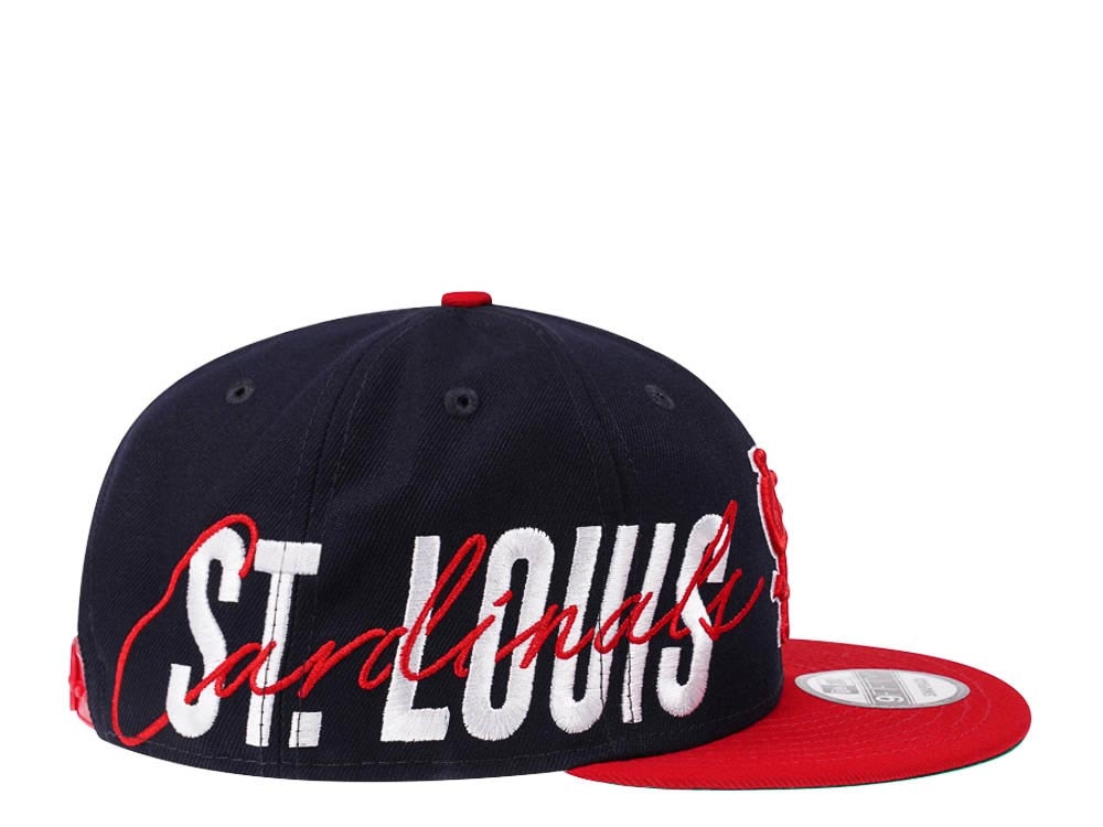 New Era St. Louis Cardinals Navy Sidefront Edition 9Fifty Snapback Cap