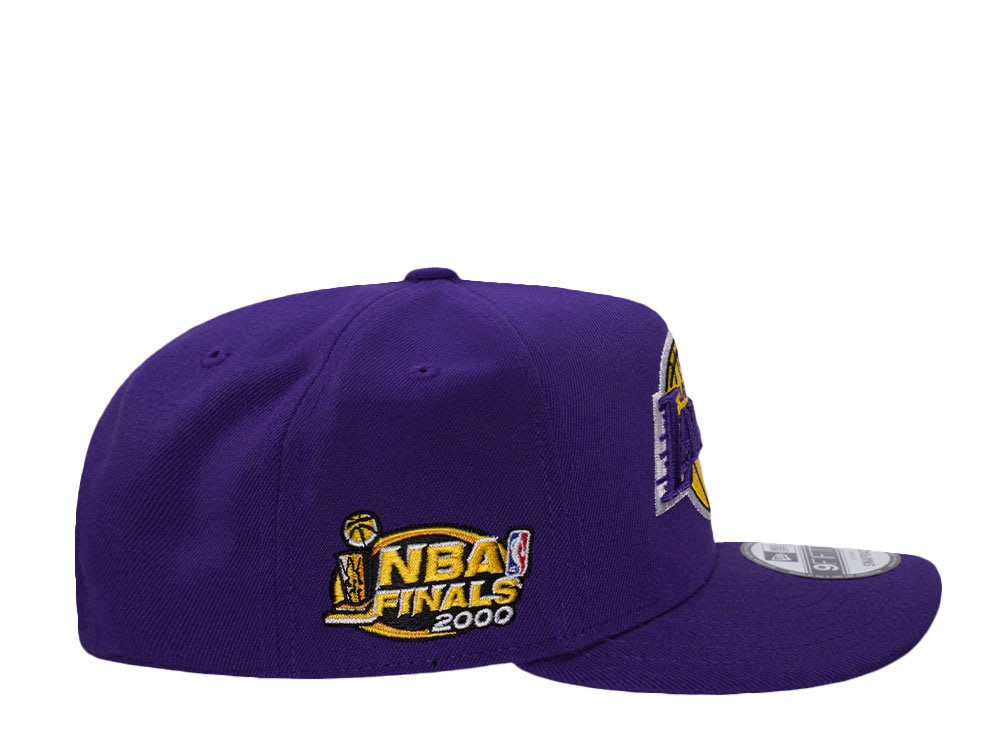 New Era Los Angeles Lakers NBA Finals 2000 Purple Prime Edition 9Fifty A Frame Snapback Cap