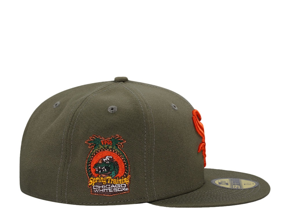 New Era Chicago White Sox Spring Training 1996 Olive Prime Edition 59Fifty Fitted Cap