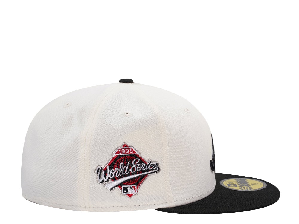 New Era Atlanta Braves World Series 1995 Chrome Two Tone Edition 59Fifty Fitted Cap