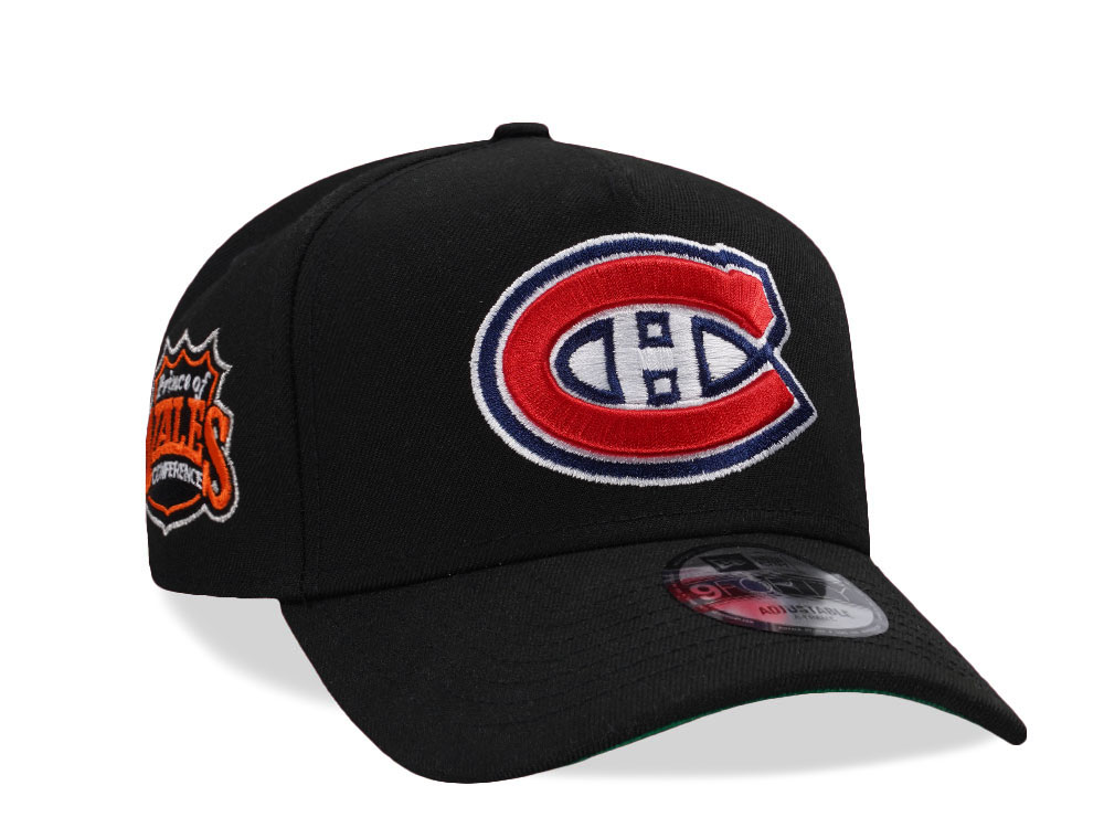 New Era Montreal Canadiens Prince of Wales Conference Black Prime Edition 9Forty A Frame Snapback Cap